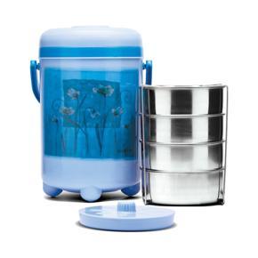 Milton Knight 4 Stainless Steel Lunch Box (4 Containers), Blue