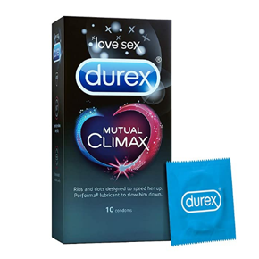 Durex Mutual Climax Long Lasting Climax Condom - 10Pcs