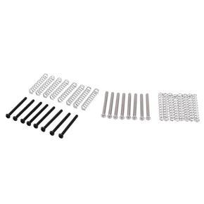 BRADOO- 16 Pcs M3X30MM Electric Guitar Humbucker Pickup Adjust Height Screw and Springs - 8 Pcs Silver & 8 Pcs Black