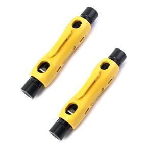 BRADOO Double Ended Coax Stripper, 2 Pack Coxaial Cable Stripper Wire Cutter Coax Stripping Tool for RG7/11 and RG59/6/6Q