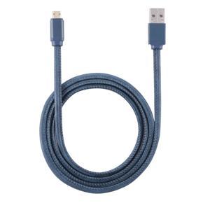 Blue PU Leather Lightweight Rapid Efficient Charging Cable for Tl Use - Darkblue