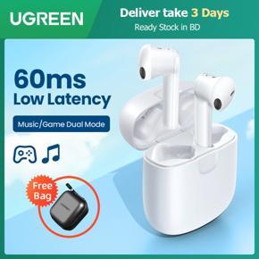 UGREEN HiTune T2 Bluetooth 5.0 True Wireless Earbuds TWS 4 Mic Stereo Earphones Gaming Mode Low Latency Wireless Charging