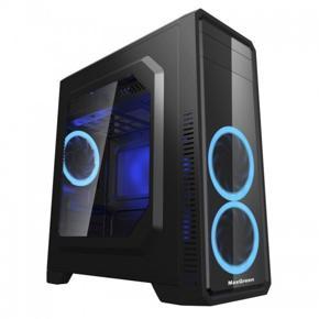 MAX GREEN G561-F ATX Window Case With 2 Blue LED Fan