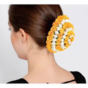 Artificial flower hair khopa for girls and women -1 pcs.