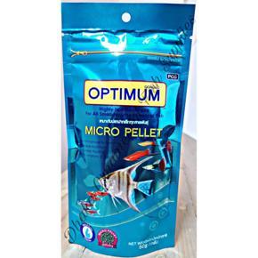 Optimum Micro Pellet Aquarium fish food pellet food for ornamental fish 50 gm
