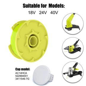 Trimmer Spool for Ryobi One Plus-10 * String Trimmer Spool Line
2 * Cap Covers-As shown