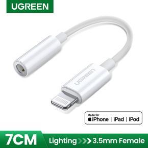 Ugreen MFi Lightning to 3.5mm Headphones Adapter for iPhone 11 Pro 8 7 Aux 3.5mm Jack Cable for Lightning Adapter Accessories