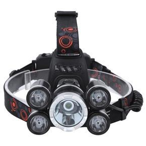 T6 Strong Light Headlamp YH-8009 5LED Aluminium Alloy Rechargeable Waterproof Lighting High Power Headlight