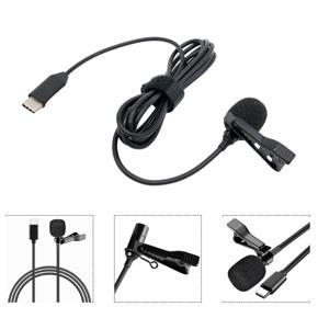 Lavalier Lapel Microphone Type C with Clip Professional Camera Interview for ONE X2