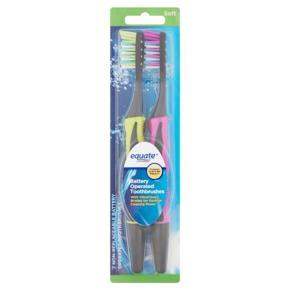 Equate Battery Operated Toothbrush Soft , 2 brush