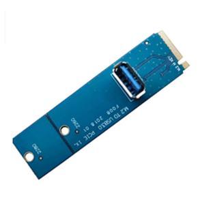 VER009S PLUS 1X to 16X Riser Card Graphics Card Extension Cable M.2 to USB 3.0 High-Speed Adapter Card 8 Capacitors