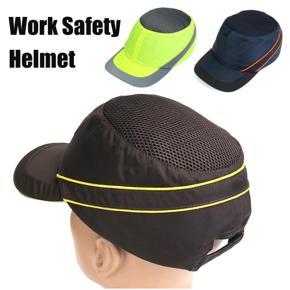 Outdoor Work Hard Hats Impact-resistant Vented Safety Helmet Bump Protective Cap - Dark grey