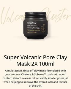 Innisfree Super Volcanic Pore Clay Mask 2x 100ml