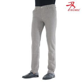 MENS TWILL FLAT FRONT TROUSER - BISCUIT