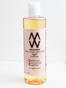 Mollywaiz Pure Castile Liquid Soap JASMIN 300ML (Face Wash & Body Wash)
