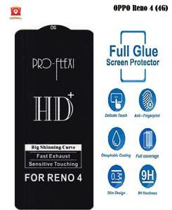 OPPO RENO 4 (4G) OG Type Tempered Glass Screen Protector (Better than 6D/9D/11D)- Black