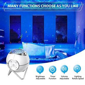 XHHDQES Star Projector,Galaxy Night Light Projector,5 White Noises & 14 Projector Effects, Starry Projector for Kids and Adults