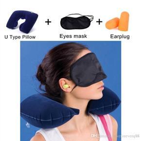 3 in 1 Travel Neck Pillow Set - Grey