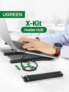 UGREEN USB HUB Docking Station X-Kit Holder USB C 4K/30Hz HDMI Converter TF SD Card Reader 2 USB 3.0 Ports Hub Laptop Stand for Macbook Air, Macbook Pro, Dell,Asus