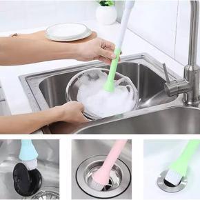 AZ - Multi Purpose Sink Faucet Attachable Water Channel Cleaning Up Cleaning Brush Tool