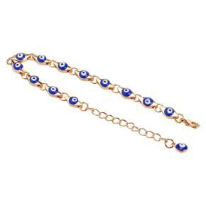 Himeng La 2Pcs Eye Bracelet Blue Black Eyes Bring Good Luck Turkish Bohemian Style Exquisite Colors Evil