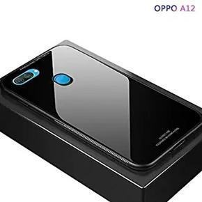 Glass Case back cover for oppo A12