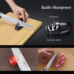 2-Stage Knife Sharpener Small mini Chef kitchen Knife Sharpener