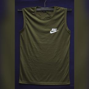 Olive Color Sleeveless T-Shirt for Men(Megi Hata) imported by BUYFAST