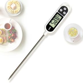 YIERYI TP300 Digital Food Thermometer Meat Thermometer BBQ Thermometer LCD Display Electronic Probe Type for Food Liquid Temperature Measurement