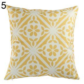 Vintage Geometric Flower Cotton Linen Throw Pillow Case Cushion Cover Home Decor