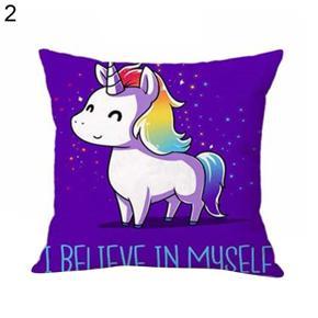 Cartoon Print Pillow Case Bed Sofa Waist Cushion Cover Car Home Decor