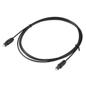 1.8 M Digital Optical Fiber Optic Toslink Audio Cable Connect Cable Cord-Optical fiber digital coaxial Black
