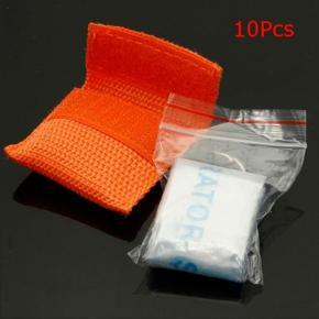 10pcs Keychain Bag With CPR Emergency Resuscitator 1- Way Valve (Orange ) -