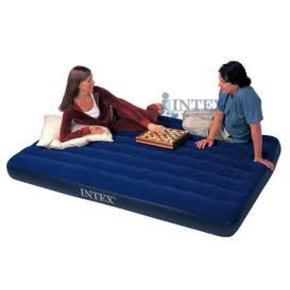 Premium Intex 152*203*22CM Double Inflatable Airbed with Electric Air Pump (54 Inch)