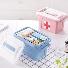 Windfall Storage Box Organizer/Medicine Box/ Family Emergency Kit Storage Box Portable Plastic Home Medicine Case Health Care Pills First Aid Kit Storage Box