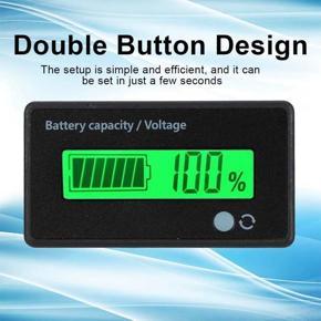 LCD display capacity monitoring exactly double buttons for lead-acid