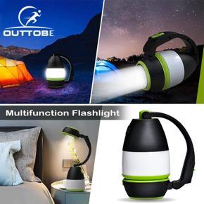 Outtobe LED Emergency Flas-hlight 3 In1 Multi-function Outdoor Camping Light Portable Lantern USB Rechargeable Emergency Flas-hlight Table Desk Lamp