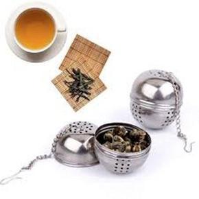 New Stainless Steel Ball Tea Spice Herbs Infuser Mesh Filter Strainer with hook Loose Tea Leaf Spice Ball with Rope chain Home Kitchen Tools