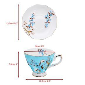 Porcelain Fashion British Bone China Coffee Cup Saucer Ceramic Flower Tea Set