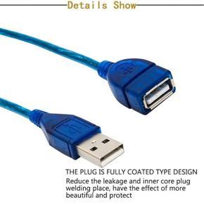 US01 USB Extension Cable 2.0 Male to Female Data Cable 1m 1.5m 2m 3m Pure Copper Tape Shield Cable - 2M - 3M