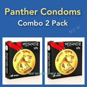 Panther Dotted Condoms Combo 2 Pack