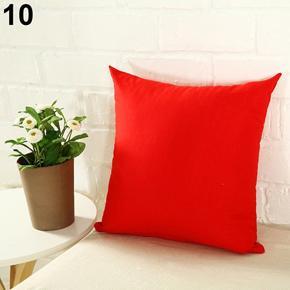 Fashion Simple Solid Color Throw Cushion Square Cover Pillow Case Home Decor