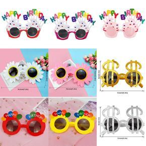 Houseeker Funny Birthday Glasses for Cake Shape Girl Boy Party Glasses Cake Decoration Birthday Supplies Party Accessories