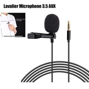 3.5 AUX Mini Lavalier Lapel Microphone Omnidirectional Mic with Clip On Model: GL-119