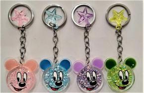 Glitter Micky Mouse Keychain