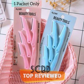 Eyebrow Razor 4 pcs Pack/ Foldable Eyebrow Facial Hair Removal, Shaper, and Trimmer in New Design