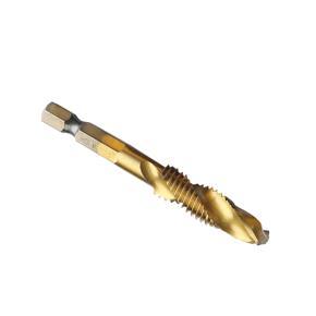 Screw Tap Drill Bits HSS Screw Spiral Point Thread M-3 M-4 M5 M6 M-8 M-10 Metal Working Hex Shank Machine Kit M-10