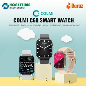 COLMI C60 1.9inch Smart Watch Women IP67 Waterproof Bluetooth Call Function Smartwatch Men For Android IOS Phone