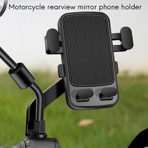 Bike Phone Mount 360 Rotation Motorcycle Phone Mount for Rearview Mirror Mount for 4.7-Inch to 6.5-Inch Phone