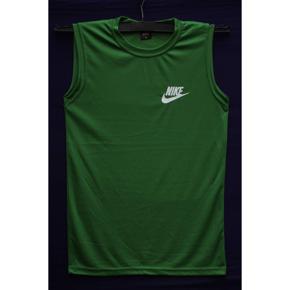 Green Sleeveless T-Shirt for Men(Megi Hata) imported by BUYFAST